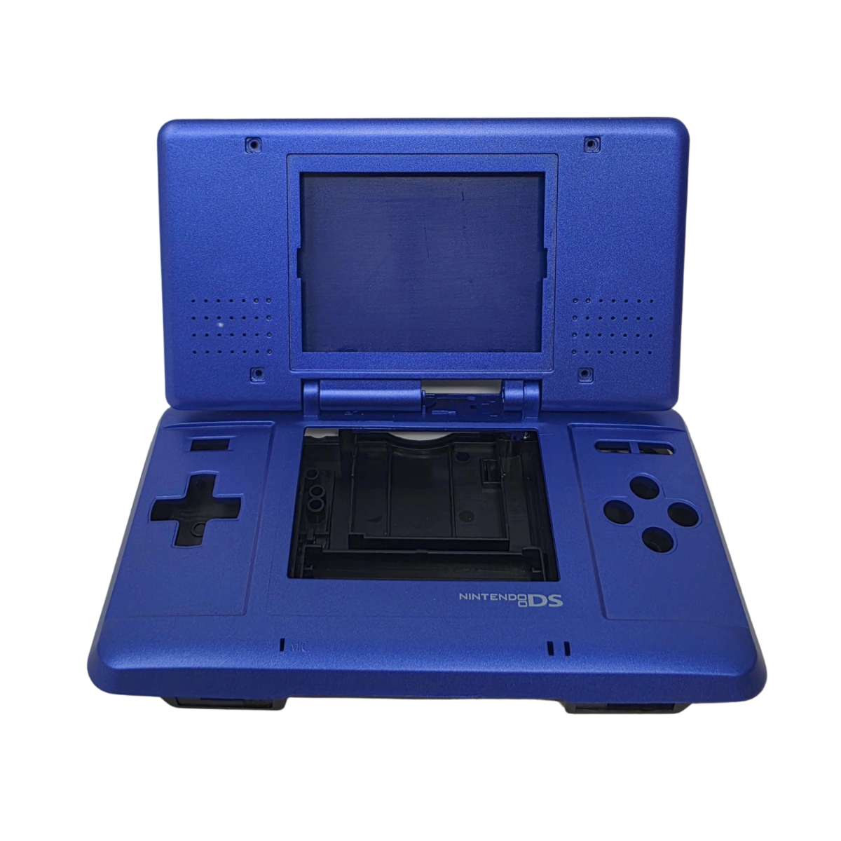 Electric blue replacement shell and buttons for the original Nintendo DS