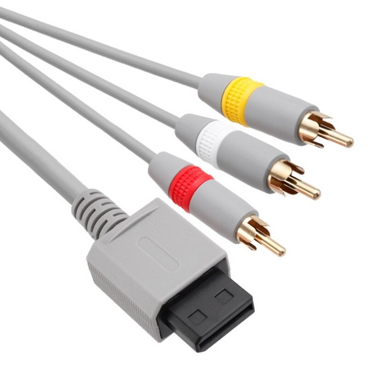Wii AV Cable - Composite Video (6ft, RCA for Wii/Wii U/Wii Mini)
