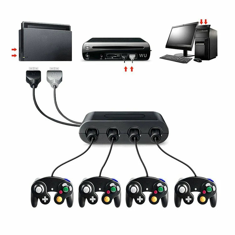 GameCube Controller Adapter - 4 Port (Switch/Wii U/PC)