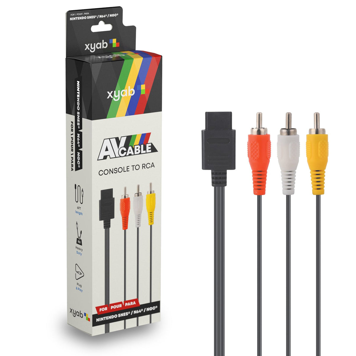 SNES / N64 / GameCube AV Cable - Composite Video (RCA)
