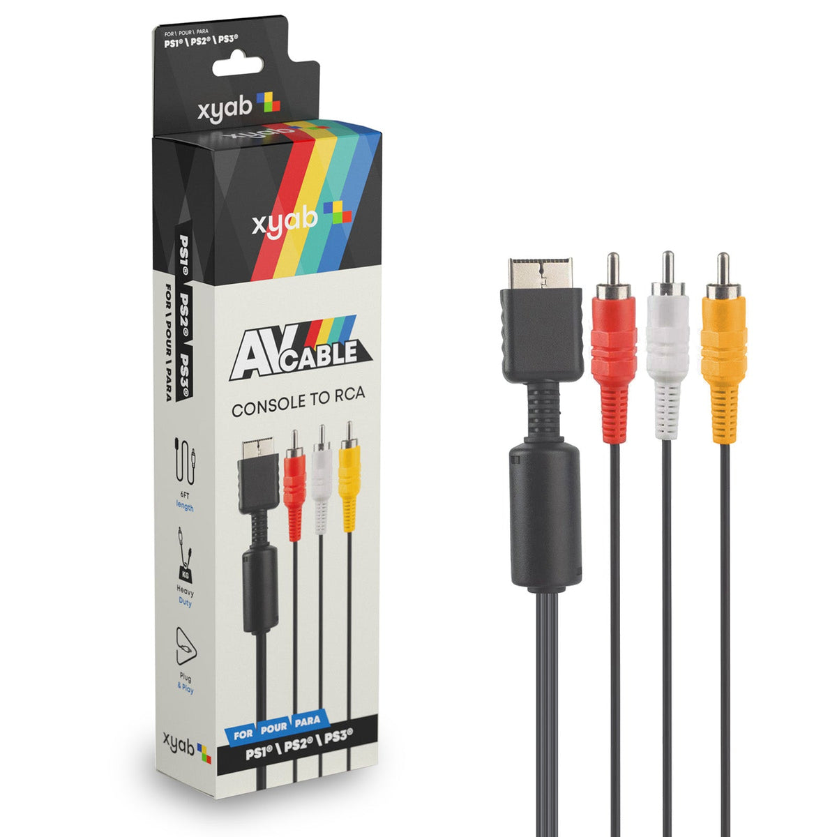 PlayStation AV Cable - Composite Video (PS1 / PS2 / PS3)