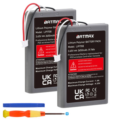 PS5 DualSense Controller Replacement Battery - Rechargeable Li-ion