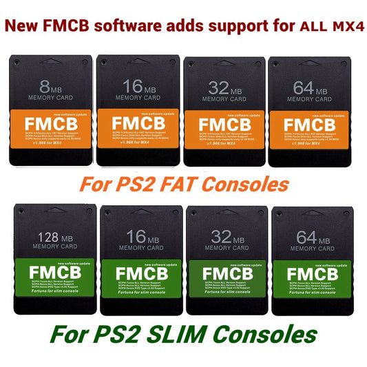 PS2 FMCB Fortuna Card V1.966 - MX4 TF/SD Adapter with OPL 1.2.0
