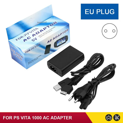 PS Vita Charger - 5V AC Adapter with USB Cable for PSV 1000