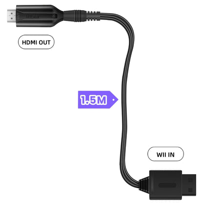 Wii to HDMI Converter - 1080P Video Cable Adapter for HDTV