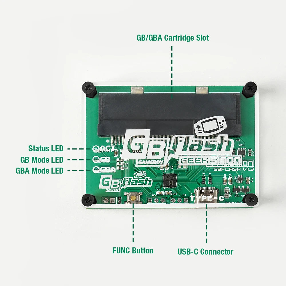 Game Boy Card Reader & Flasher - Backup ROMs & Saves for GBA/GBC/GB