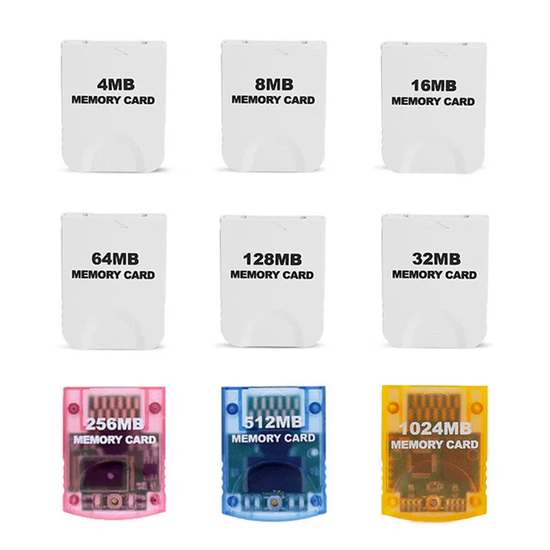 GameCube Memory Card - GC Storage Card up to 1024MB for NGC/Wii