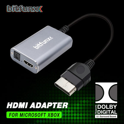 Bitfunx HDMI Adapter for Xbox Classic - HD Cable with 5.1 Dolby Digital