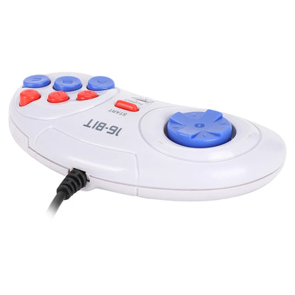16-Bit Mini Handheld Game Controller - Ergonomic for Sega Genesis
