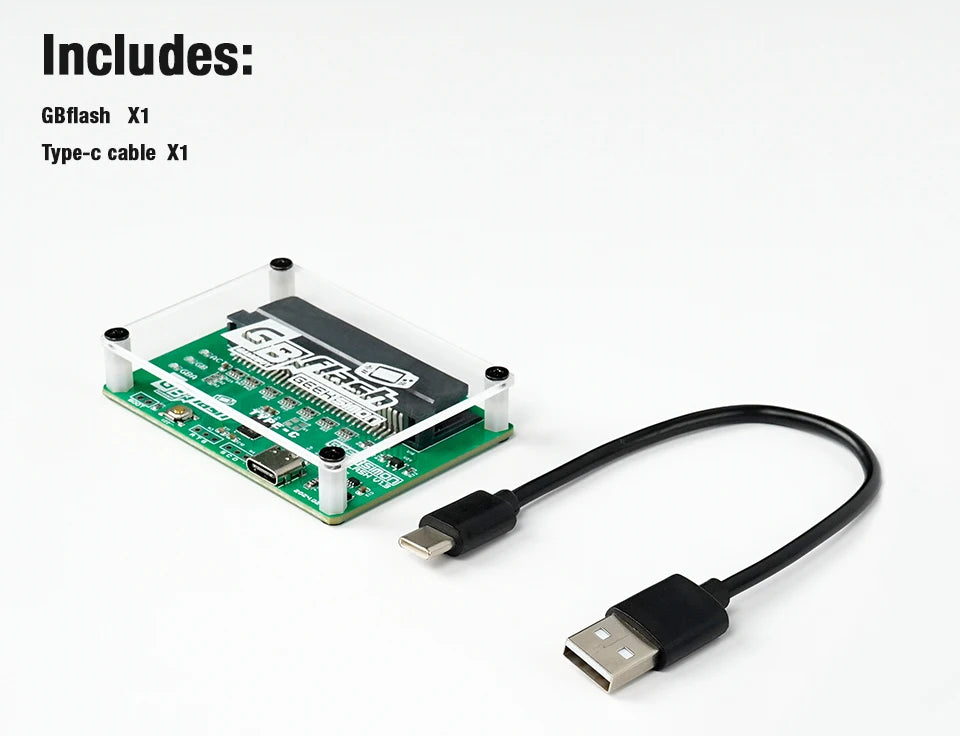 Game Boy Card Reader & Flasher - Backup ROMs & Saves for GBA/GBC/GB