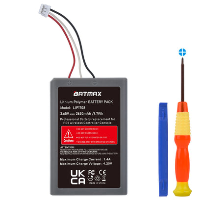 PS5 DualSense Controller Replacement Battery - Rechargeable Li-ion
