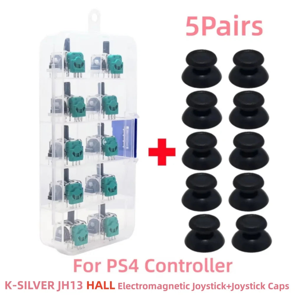Hall/TMR Electromagnetic Joystick for PS5/PS4 - No-Drift 3D Analog Upgrade