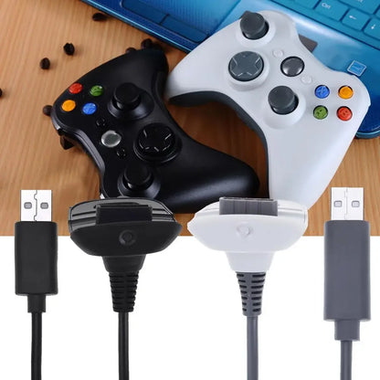 Xbox 360 USB Wireless Charging Cable - Game Controller Power Supply
