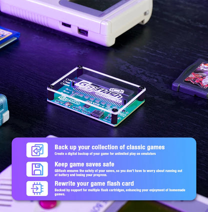 Game Boy Card Reader & Flasher - Backup ROMs & Saves for GBA/GBC/GB