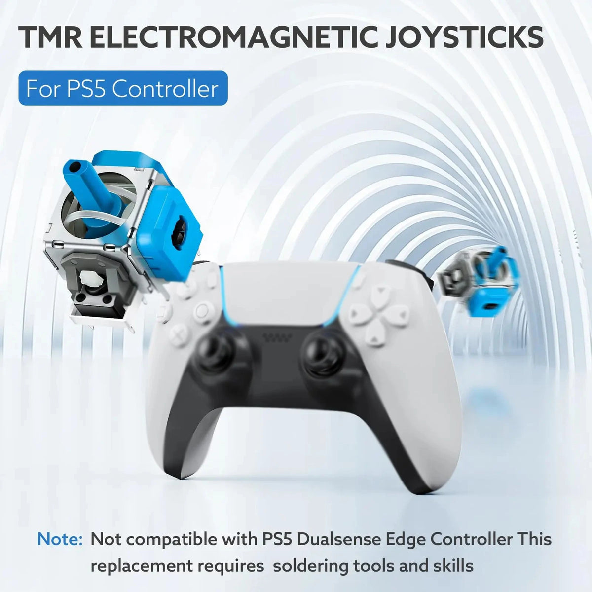 TMR Electromagnetic Joystick for PS5 - No-Drift Upgrade Replacement Kit