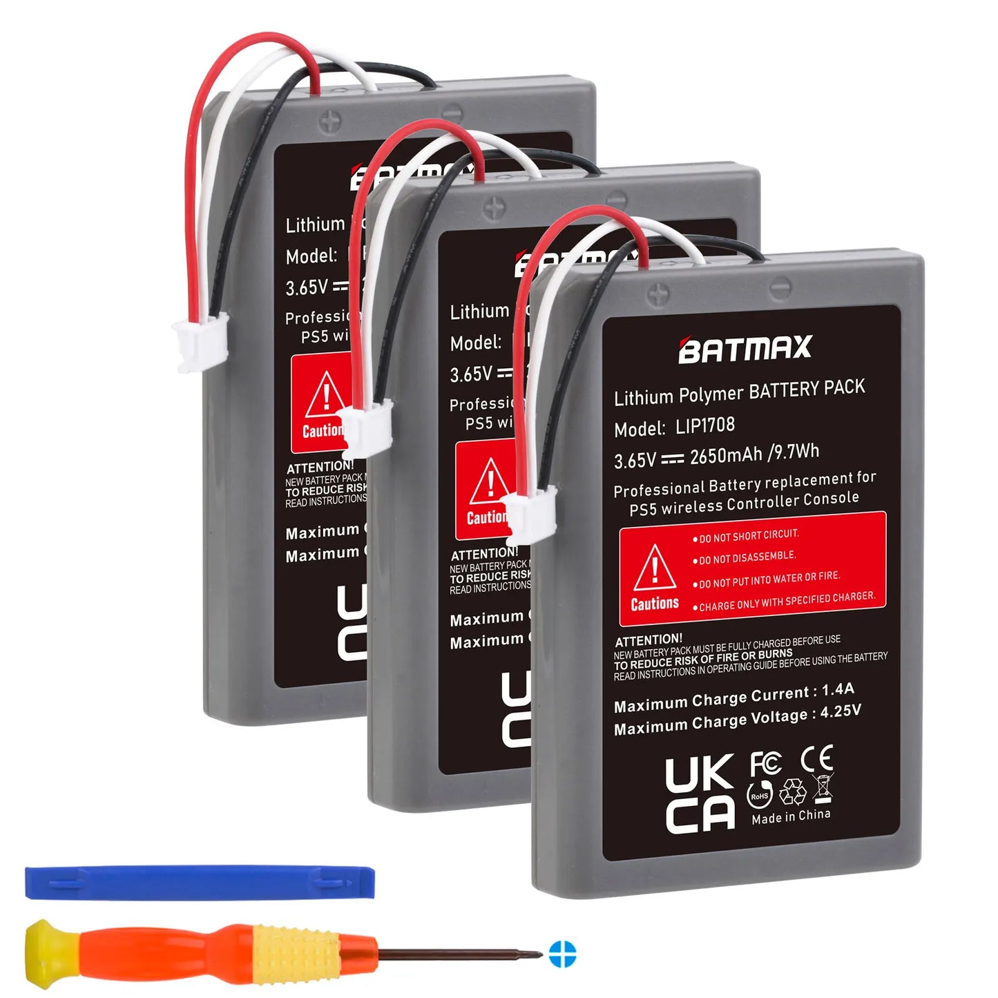 PS5 DualSense Controller Replacement Battery - Rechargeable Li-ion