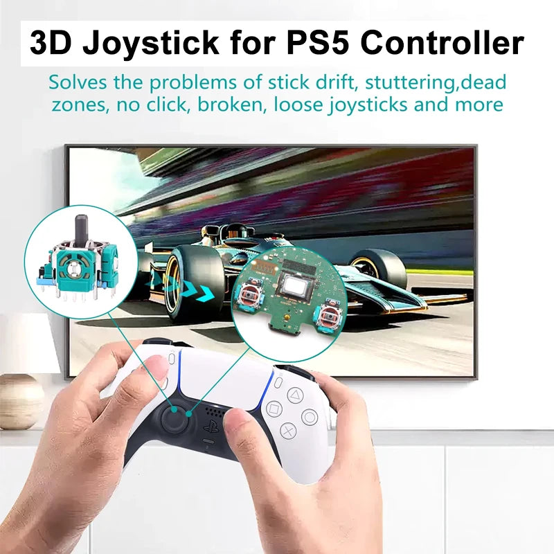 8-in-1 PS5 Controller Joystick Repair Kit - DualSense Analog Sticks