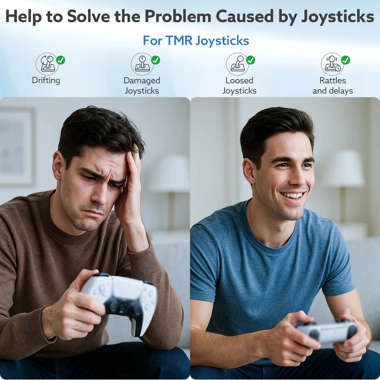 TMR Electromagnetic Joystick for PS5 - No-Drift Upgrade Replacement Kit