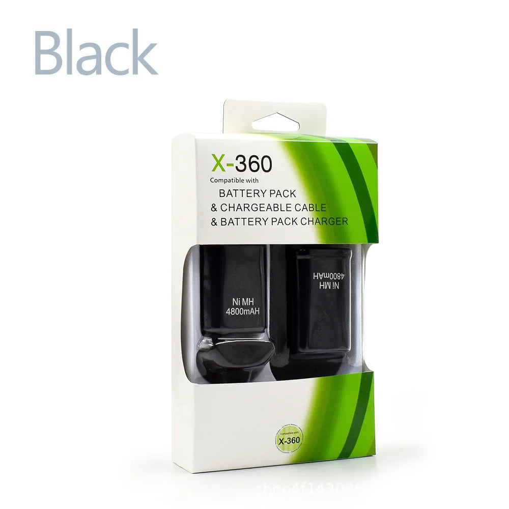 2pc Rechargeable Battery for Xbox 360 Wireless Controller with Charging Cable