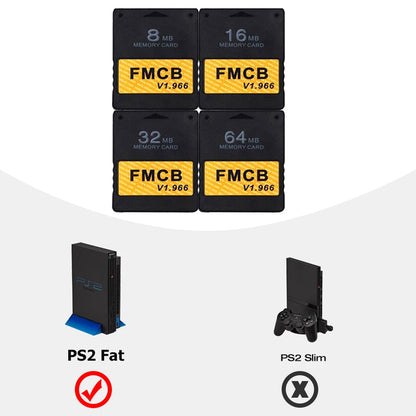 PS2 Free McBoot Memory Card - V1.966 for PS2 Fat Console
