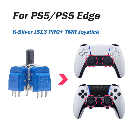 TMR Electromagnetic Joystick for PS5 DualSense - K-Silver JS13 Pro+