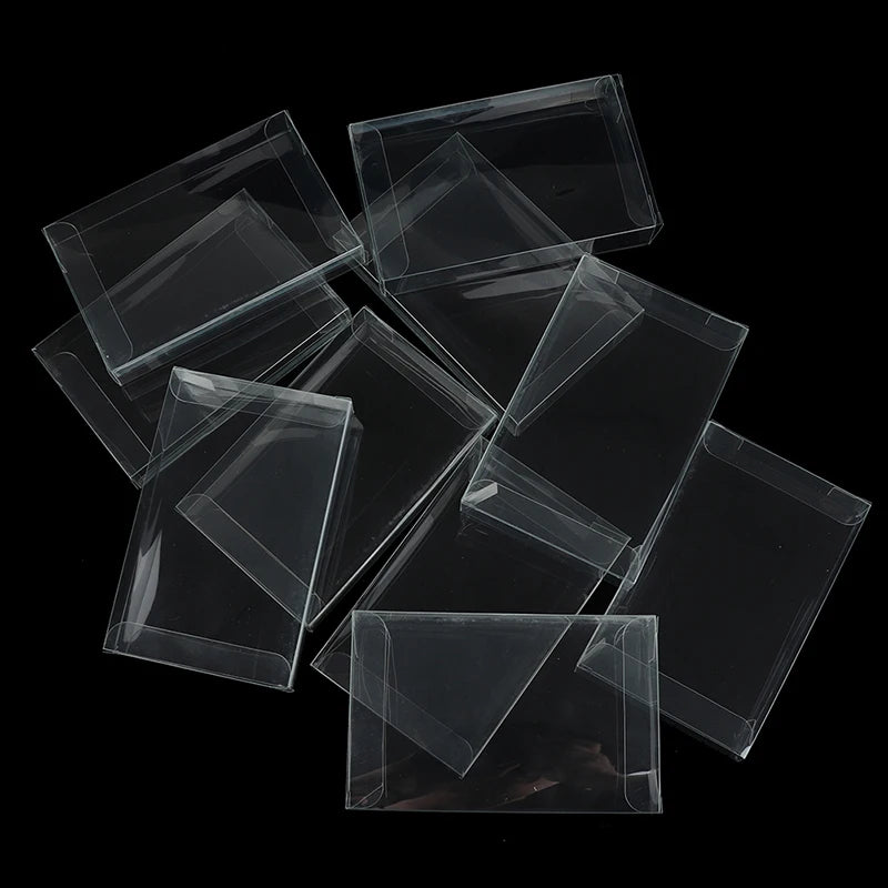 10pc Clear Protective Cases - SNES Cartridge Protectors