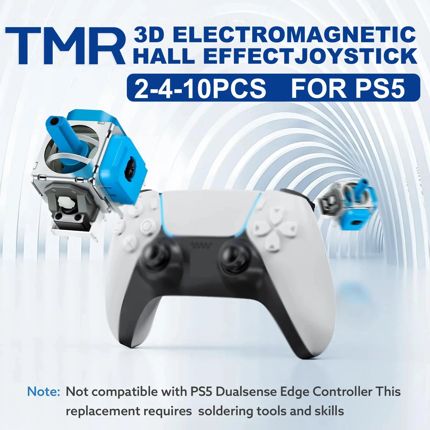 TMR Electromagnetic Joystick for PS5 - No-Drift Upgrade Replacement Kit