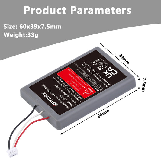 PS5 DualSense Controller Replacement Battery - Rechargeable Li-ion
