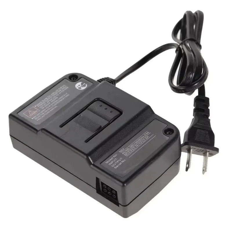 N64 Power Supply & AV Cable - AC Adapter with Composite Video Cord
