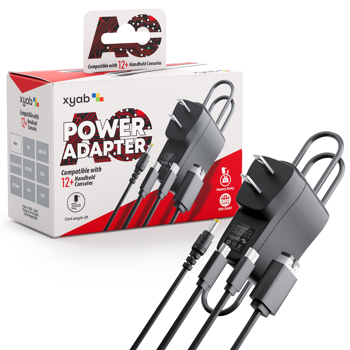 Universal Handheld Charger - AC Adapter (GBA SP, DS, DSi, 3DS, PSP)