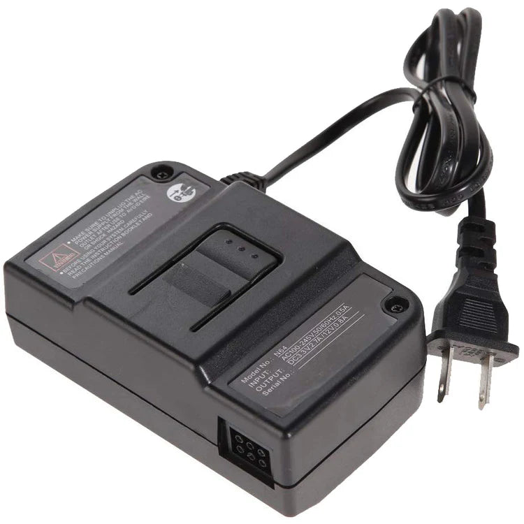 N64 Power Cable - AC Adapter Cord (Nintendo 64, 6ft)