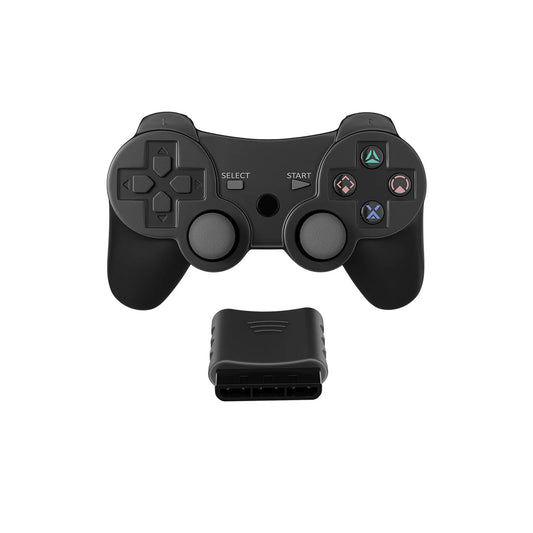PS2 Wireless Controller - Black (2.4GHz, Third-Party)