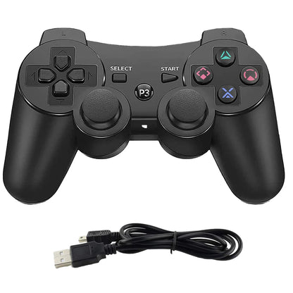 PS3 Wireless Controller - Black (Bluetooth, Rechargeable)
