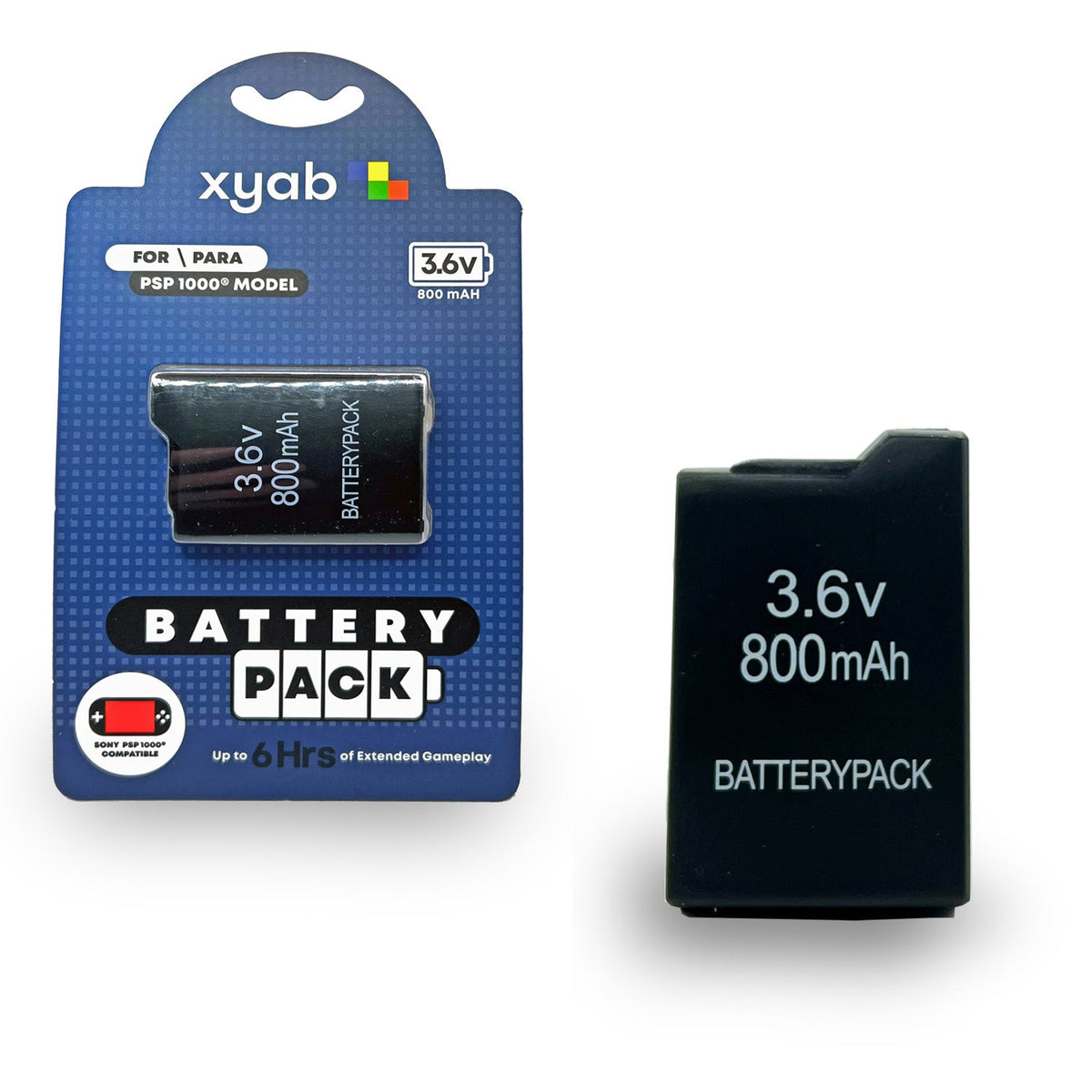 800mAh rechargeable replacement battery for the PSP 1000