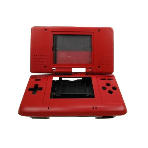 Red replacement shell and buttons for the original Nintendo DS