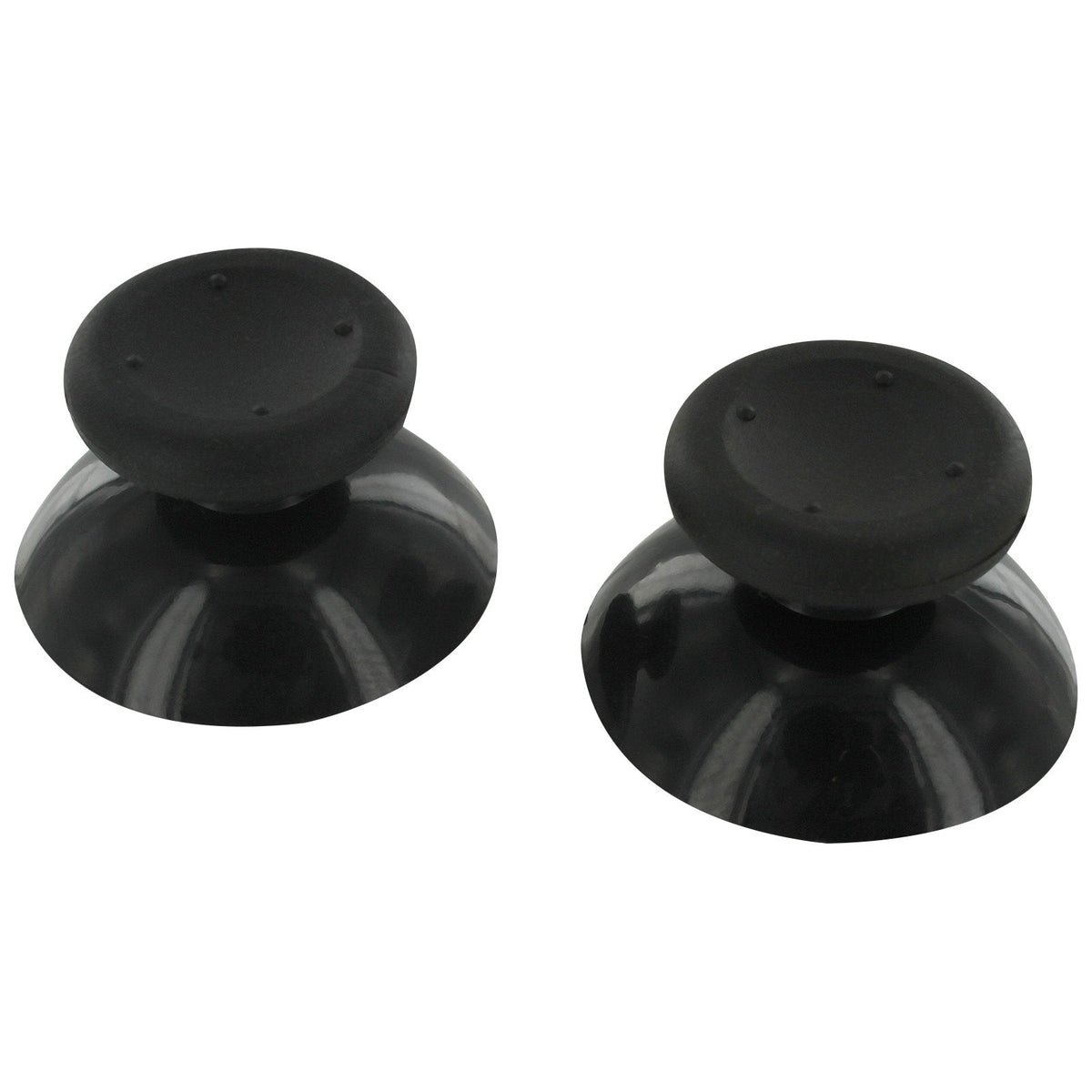Xbox 360 black thumbstick cover fitted to a controller